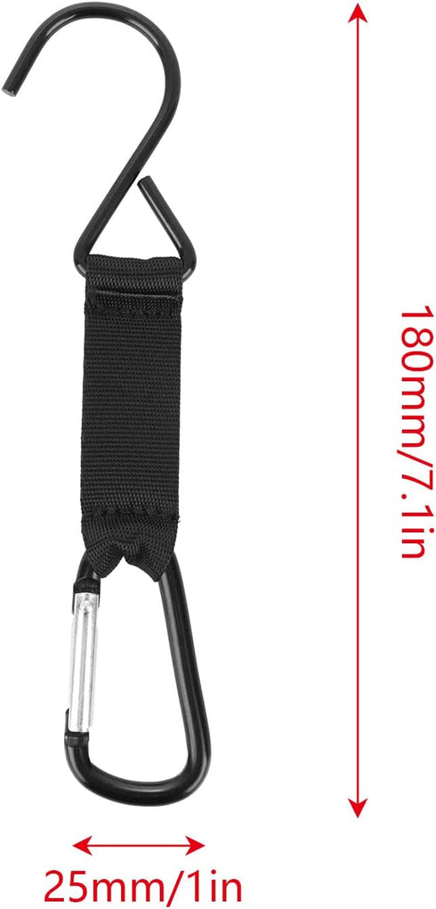 2pcs Nylon Safety Buckles Fence Hooks Metal Wire Hook Outdoor Backpack Sling for Softball Outdoor Sports Equipment...