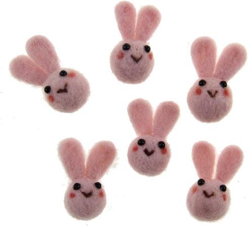 Handmade Easter Ornament Wool Felt Carrots Bunny...