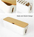 Cable Management Box| Power Stripe Organizer|Cord Organizer Box| Hide and Conceal Power Strips and Electrical Cords from TVs, Computers, and Desks...