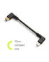 Zeskit MFi Certified Lightning to USB C Cable Right Angle 10cm Braided...