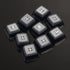 Idobao Translucent Backlight EMA Keycap Sets for ESC,W,A,S,D and Arrow Keys Clear Translucent with Blank/Top Print Socket Face Cartoon PBT Keycaps...