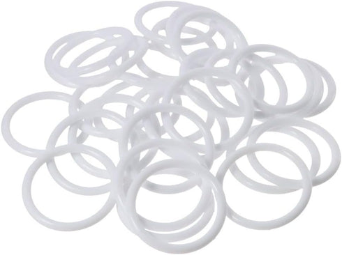 30pcs White Dreamcatcher Rings Hoops, 60mm Plastic Macrame Rings Dream Catcher Circle for DIY Art Crafts...