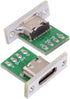 NFHK DIY OEM 5pcs/Set Type C Female Socket Connector Panel Mount Type with PC Board 24pin USB 2.0 Pinout...