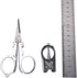 Silver Folding Scissors Office Supplies Embroidery Foldable Pocket Stainless Steel Mini Fishing Scissors Handmade Crafts Scissors Cutting and Meas...