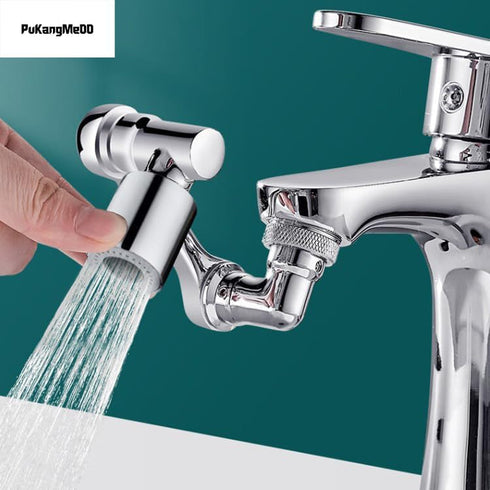2Pack - 1080° Rotating Faucet Aerator Extender (Plastic) with Aerator Wrench - 22mm Inside Diameter Suitable for 20-24mm Faucets - Dual Models And...
