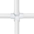 15Pack 3/4Inch 4 Way PVC Fittings, Heavy Duty PVC Elbow Side Outlet Tees, Furniture PVC Tee Corner Fittings for Building PVC Furniture Greenhouse ...