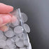 Vkey 2000pcs (1000pairs) 10mm Diameter Transparent Sticky Back Thin Clear Dots with Adhesive Hook & Loop Coins Tapes...