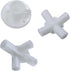 9pcs White Tent Replacement Spare Parts 3x3m Gazebo,Gazebo Awning Tent Feet Corner Center Connector,for 25/19mm Tent Connectors...