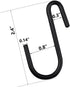 Gutapo 24 Pack Black S Shaped Hooks Small Hanging Hangers for Bathroom Bedroom Office Kitchen Garden...