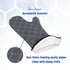 San Jamar Bestguard Oven Mitt with Reinforced Webguard Plus, Cotton, 17 Inches, Black...