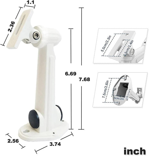 USIDAER Universal CCTV Security Camera Mounting, IP Camera Bracket, Aluminum Alloy Indoor Outdoor Wall Ceiling Mount Holder Stand Monitor Rotary B...