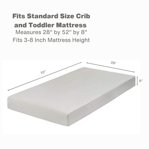 Everyday Kids 2-Pack Fitted Crib Sheets, 100% Soft Breathable Microfiber Baby Sheet, Fits Standard Size Crib Mattress 28in x 52in, Navy Nursery Sh...