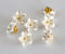 Flower Buttons for Sewing Plastic Craft Button 13mm(0.52 inch) Pearl Color Pack of 30pcs...