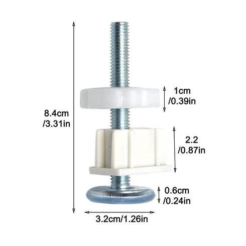 Baby Gate Threaded Spindle Rod, 4pcs M10 Threaded Spindle Rods Replacement Hardware Parts Kit, Screws Rods Adapter Bolts for Baby & Pet Pressure M...