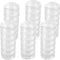6 Sets 6 Layer Stackable Jewelry Storage Box, Clear Cosmetic Storage Box, Round Plastic Organizer Box for Beads, Buttons, Earrings, Necklace...