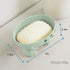 Soap Holder, Cute Soap Dish for Kids Children, Creative Lovely Bar Soap Tray Counter for Shower Bathroom Kitchen Countertop - Green...