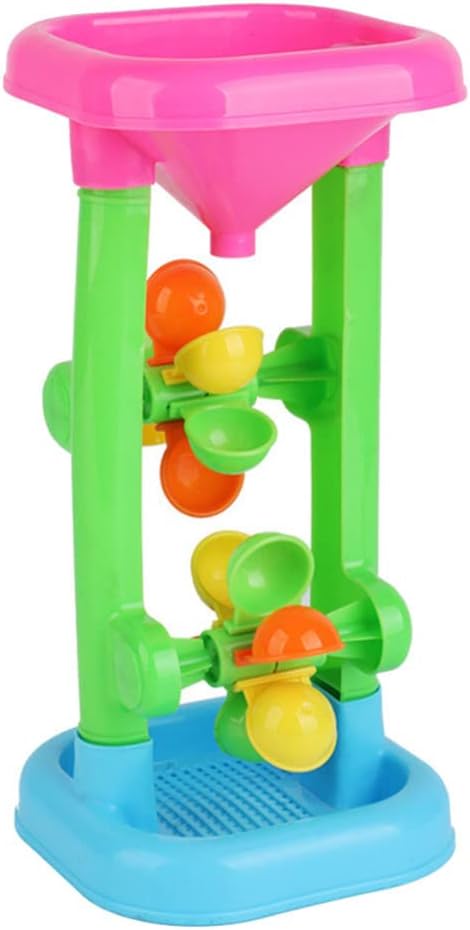 Alipis Sand Wheel Beach Toy, Beach Sand Water Wheel Beach Hourglass Toy Water Sifting Funnel Outdoor Tool Kit for Summer Beach...