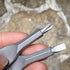 2Pcs Silver Stainless Steel Screwdrivers Flathead Cross Head With Hand Tools Key Ring Mini Screwdriver Multifunction Outdoor Tool Set Screwdrivers...
