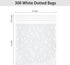 300PCS Cookie Bags Self Adhesive Clear Plastic Cellophane Treat Bags for Candy Pastry Packaging Christmas Party Favor Gift Giving (White Polka Dot...