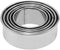 5 Different Sizes Stainless Steel Round Cookie Cutter for Baking Rolled Edge Cookie Circle Biscuit Cutters Ring Cutter Molds for Making Donuts, Bi...