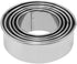 5 Different Sizes Stainless Steel Round Cookie Cutter for Baking Rolled Edge Cookie Circle Biscuit Cutters Ring Cutter Molds for Making Donuts, Bi...