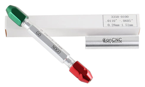 Accusize Industrial Tools 0.011'' - 0.060'' Go/No Go Double End Gage Handle, 3350-0100…...