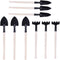 3 Pieces Mini Spade Shovel Harrow Gardening Tool Set Potted Plants Maintenance Suit with Wooden Handle Garden Tool for Indoor houseplant(3 Pack)...