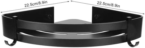 TOPINCN Bathroom Corner Shelf for Shower Wall Mounted Shower Caddy Storage Organizer for Kitchen Toilet(Black)...