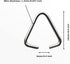 150pcs Triangle Open Jump Rings, 15mm Iron Pinch Clip Bail Hang Drops, Pinch Bails Connectors for Decoration Jewelry Findings DIY Craft Accessorie...