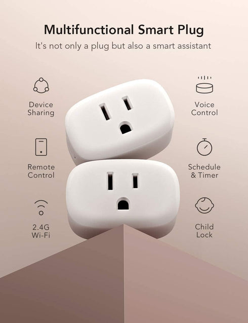 nooie Bluetooth Smart Plug, WiFi Mini Smart Outlet, Remote/Voice Control, Compatible with Alexa Google Home, Schedule Timer, Child Lock, ETL Certi...