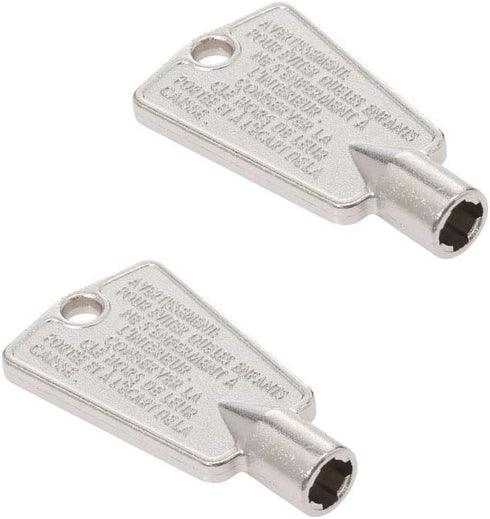216702900 Metal Freezer Door Keys, Compatible with Frigidaire, Kenmore, GE, Replaces AP4071414 PS2061565 AP2113733 AP4301346 PS1991481 06599905 08...