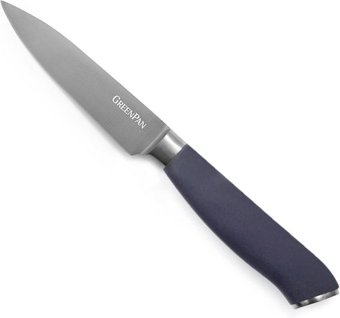 GreenPan Titanium 4" Paring Knife, Titanium Coated, Stainless Steel, Eco-friendly, Ergonomic Grip, Slip Resistant, Balanced, Heat Treated, Hand Sh...