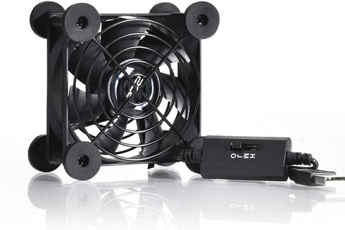 Quiet 80mm USB Fan, 5V USB Portable Cooling Fan for Flat Panel Xbox DVR PlayStation Router TV Receiver Computer Cabinet Cooler...