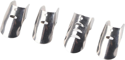 TOPINCN Finger Guard 4PCS Stainless Steel Finger Guard Protector Avoid Hurting for Cutting Slicing...