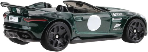Hot Wheels Forza Horizon Die Cast Model Car '15 Jaguar F-Type Project 7 Scale 1:64 – Length 7 cm HLK27...