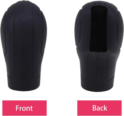 2Pcs Car Gear Shift Knob Cover, Silicone Auto Knob Gear Stick Protector Universal Car Interior Accessories Gear Shift Knob Decoration for Men Wome...