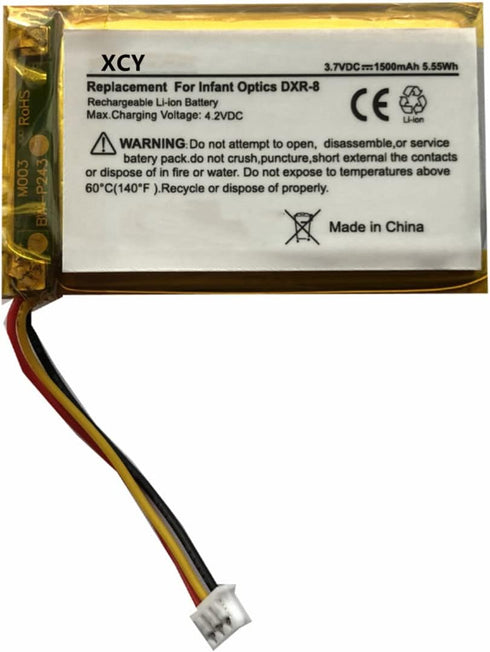 1500mAh Replacement Battery for Infant Optics DXR-8 Video Baby Monitors 803048...