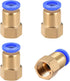 uxcell Push to Connect Tube Fitting Adapter 8mm Tube OD x G1/4 Female Straight Pneumatic Connecter Connect Pipe Fitting 4pcs...