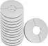 Wall Split Flange Stainless Steel split Escutcheon Plate Self-Adhesive Plumbing Cover Plates Round for 22mm Diameter Pipe...