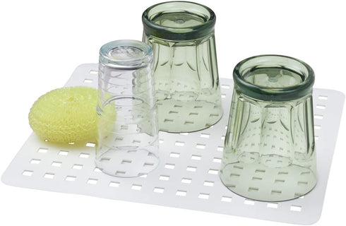 iDesign InterDesign Euro Kitchen Protector Regular, White, Sink Mat...