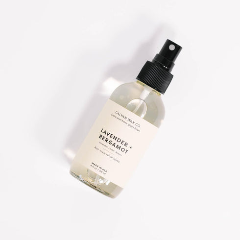 Calyan Wax Co. Lavender & Bergamot Natural Room Spray Infused with Essential Oils, Air Freshener Spray & Aromatic Mist in Non-Aerosal Spray Bottle...
