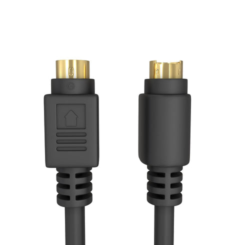 Cmple - S Video Cable 25 ft SVHS 4-PIN Video Cable Mini Din S-Video Cord for Home Theater, Camcorder, DSS Receiver, DVD Player- Black...
