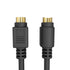 Cmple - S Video Cable 25 ft SVHS 4-PIN Video Cable Mini Din S-Video Cord for Home Theater, Camcorder, DSS Receiver, DVD Player- Black...