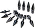 AeroBon 10 Sets M5 x 15 mm Universal Fit Windshield Bolt Kit for Motorcycle Windscreen (Black)...