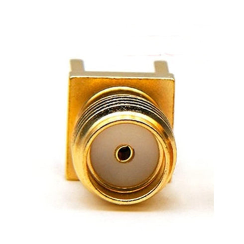 25PCS SMA Female PCB Panel Edge Mount Plug with 4 Pins Stand Straight Connector RF Coax Coaxial Adapter...