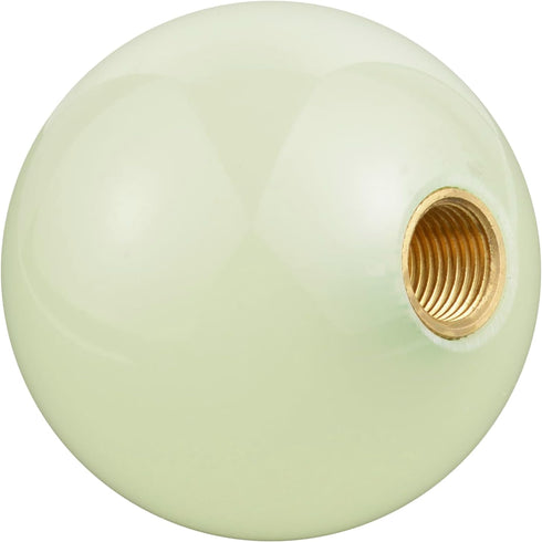 Arenbel 6 Speed Gear Shifter Knobs Round Ball Shift Stick Lever Car Racing Handle Replacement Fit Most Auto Manual Transmission Vehicles, Green Lu...