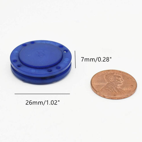 41L Magnetic Coat Buttons 26mm/1” Invisible Hidden Sewing Button Nylon with Magnets Inside for Coat Jacket Suitcase Bag Windbreaker Pajamas FBM Sh...