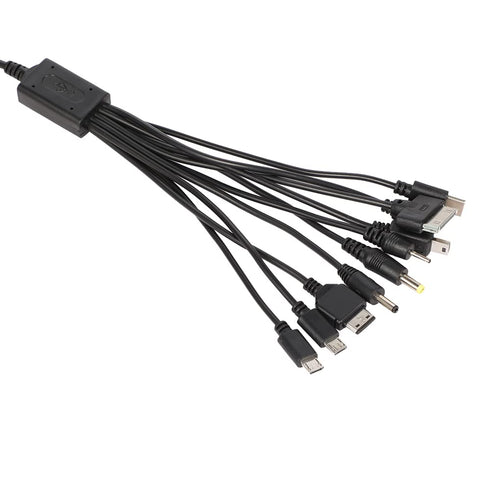 10 in 1 Multi Charging Cable, Universal Multiple Charging Cord Charging Cable with 10 Ports for Charging Cell Phones Speaker MP3 MP4 & More......