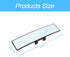 Car Rearview Mirror, Clip-on Panoramic Rear View Mirror for Car, Wide Viewing Range, 12inch Universal Use for Cars, SUVs, Trucks, Vehicles...