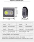 Clip On Night Light 2000 Lumen Safety Jogging LED Running Light with Strong Magnetic Clip,USB Rechargeable Night Lights Addon to Reflective Vest f...